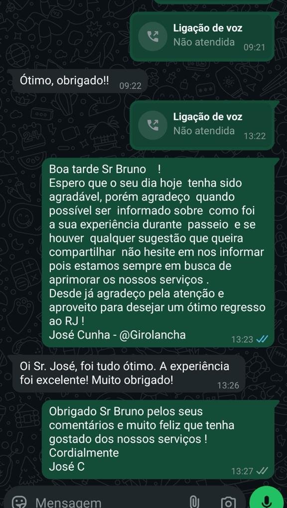 Depoimento real do cliente Bruno sobre o passeio