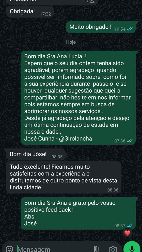 Depoimento real da cliente Ana Lúcia sobre o passeio